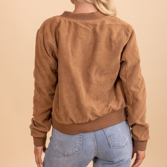 Corduroy Bomber Jacket - Picture 2 of 9